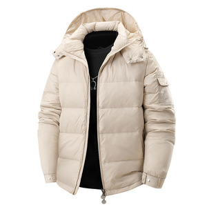 Winter Unisex Plus Zipper Puffer <b>Jacket</b> Stand Collar Outdoor Winter Lightweight <b>Packable</b> <b>Jackets</b> - Product Image 4