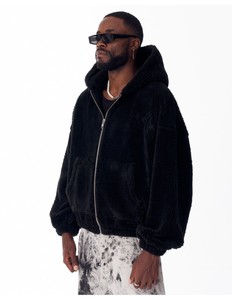 Sweat à capuche de haute qualité en mélange polyester/coton, écologique, anti-rétrécissement, pour homme, style streetwear, avec poches, idéal pour l'automne - Product Image 4