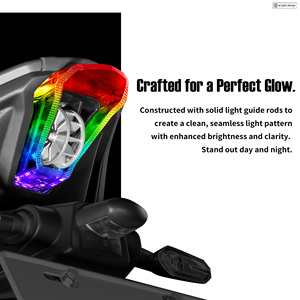 ไฟท้าย AEROX RGB LED แบบเสียบใช้งานได้ทันที พร้อมไฟเบรก ควบคุมผ่านแอป Bluetooth  ปรับแต่งอัพเกรดจาก AJ LIGHT DESIGN - Product Image 3