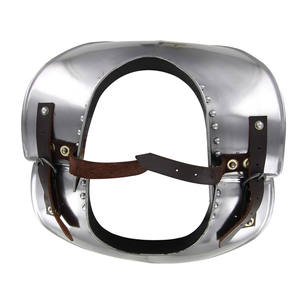 เกราะคอเหล็กกล้าอ่อนแบบยุคกลาง งานแฮนด์เมด สำหรับคอสเพลย์ จำลองสถานการณ์ ชุดประวัติศาสตร์ ผู้จัดจำหน่ายขายส่ง คุณภาพส่งออก - Product Image 2