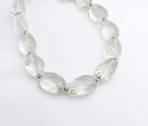 Ametyste verte naturelle facettée, pierres roulées fantaisie, pierre précieuse naturelle pour la création de bijoux fins - Product Image 3