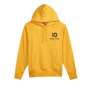 เสื้อฮู้ดสีเหลืองทรงหลวม สวมใส่สบาย เสื้อฮู้ดผ้าฟลีซผู้ชายลำลอง เสื้อแขนยาวเนื้อนุ่ม อุ่นสบาย สไตล์สตรีทแวร์ เสื้อผ้าสั่งทำพิเศษ - Product Image 2