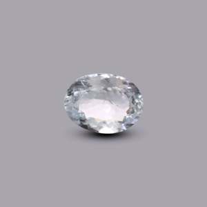 Sky Blue Oval Cabochon Aquamarine-5.8 Carat AA Quality Loose Gemstone - Product Image 1