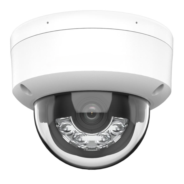 For DS-2CD1183G2-LIUF 8MP 4K IP Dome Security Camera 2.8mm Lens Smart Hybrid Light Built-in Mic PoE IP67 IK08