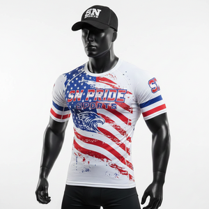 New Arrival High Quality MMA Men Rash Guard Long Sleeve Sublimation Printed OEM Service Wholesale Quality Quick Dry Customized - Product Image 1