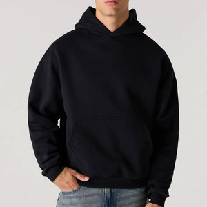 High Quality Custom Brand Low MOQ Heavyweight Pullover Hoodie 500GSM 100% Cotton Breathable Winter Printed No <b>String</b> Embroidery - Product Image 2