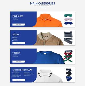 Cuello de Punto de Doble Cara de 300G-580G/m2 de Alta Calidad, Muestra Disponible, MOQ Bajo, Cuello de Canalé Personalizable - Product Image 6