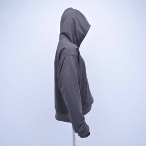 Sudadera con Capucha Corta de Felpa Francesa para Hombre, de Alta Calidad, con Logotipo Personalizado, 100% Algodón, Estilo Vintage Otoñal, Lavado Ácido, Efecto Desgastado por el Sol - Product Image 6