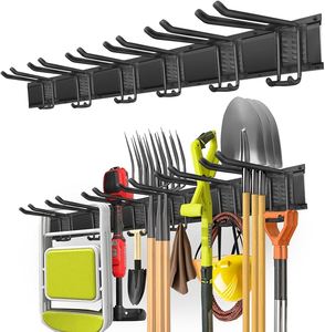 Heavy Duty Wall Mount <b>Hook</b> Rail 35" Metal Pegboard <b>Hook</b> Rail Garage <b>Tool</b> | <b>Hook</b> Rail For Home Organization GAPGAR002 - Product Image 2