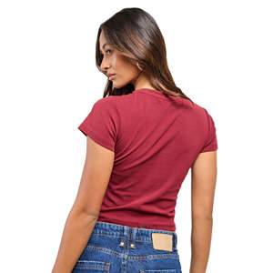 Top Corto a Cuadros, Elegante y Moderno para Mujer, Informal, Ajustado, de Verano, 100% Algodón Transpirable - Product Image 4