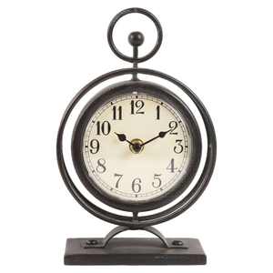 Decorative Metal Desk Clock For Living Room <b>Shelf</b> Arrangement With Elegant Frame And Practical Time Display - Product Image 2