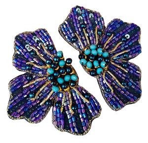 Pendientes de cristal bordados a mano, pendientes personalizados con múltiples cuentas, joyería festiva para mujer al mejor precio, pendientes con cuentas. - Product Image 1