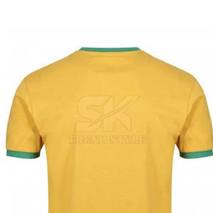เสื้อยืดสีพื้นแบบริงเกอร์จากปากีสถานโลโก้ตามสั่ง - Product Image 5