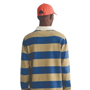 Camisetas de Rugby Personalizadas Antiencogimiento de Poliéster y Algodón, Camiseta Polo de Manga Larga a Rayas con Logotipo Personalizado, Camisetas de Rugby Transpirables - Product Image 4