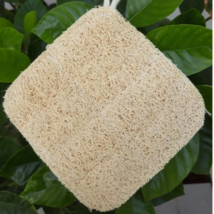 MX 001 Natural Loofah Scrub Sponge Square Scouring Pad Dishwashing Brush Kitchen Cleaning <b>Glove</b> - Product Image 3