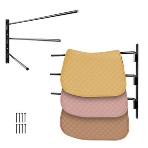 Support mural pour selles de cheval à trois niveaux, 30,9 x 29,9 x 5,5 po, gain de place, accessoire pour écurie, lot de 2 - Product Image 1