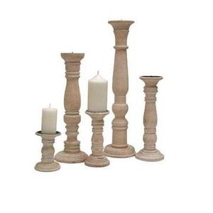 Portavelas de madera rústico para bodas, eventos festivos, fiestas y regalos, candelabro vintage para el hogar, cafeterías, restaurantes y mesas. - Product Image 4