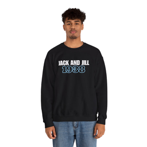 Sweat-shirt à col rond blanc et bleu, pull à motif brodé, manches longues, en polaire, décontracté, unisexe, vêtements de mode - Product Image 1
