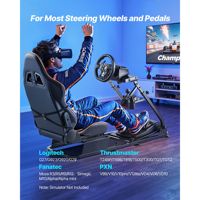 Support de volant de course Logitech robuste à double rail et double bras pour simulateur de cockpit compatible G25 G27 G29 G920 G923