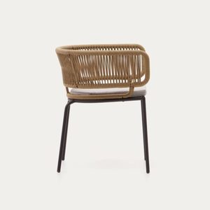 Elegant Beige Chair Upholstered Dining Chair with Soft <b>Cushion</b> and Durable Frame for Living Room Bedroom Modern Home Furniture - Product Image 2