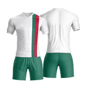 Conjuntos de Camisetas de Fútbol Cómodas para Hombre, Ligeras, 100% Poliéster, Transpirables, de Secado Rápido, Cuello en V, Manga Corta, para Entrenamiento - Product Image 3