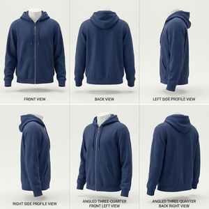 Sweat-shirt unisexe à capuche zippé en polaire douce, personnalisable, pour usage quotidien décontracté - Product Image 5