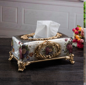 Porte-mouchoirs en bronze de style vintage avec des sculptures d'éléphants complexes, pour une décoration intérieure coordonnée, disponible à prix de gros - Product Image 6