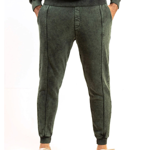 Chándal de invierno con capucha para hombre y mujer, nuevo diseño personalizado con lavado ácido, 100% algodón, estilo urbano, pantalón acampanado - Product Image 3