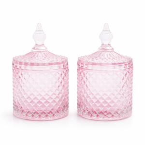 Portavelas de Cristal Ecológico con Diseño de Diamante para Decoración del Hogar, Ideal para Navidad, Pascua, Cumpleaños y San Valentín - Product Image 2