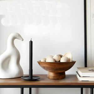 Bol en bois éco-responsable fait main avec coquillages, style américain, minimalistes, décoratifs, pour la maison et les fêtes - Product Image 2