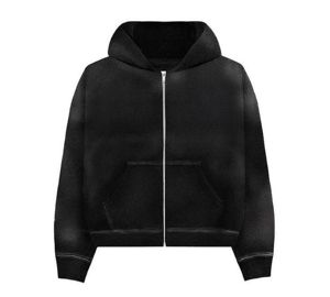 Comfortable Long <b>Zip</b> Up Hoodies Oversized Streetwear Casual Hooded <b>Jacket</b> With Full Zipper And Pockets For <b>Men</b> And Women - Product Image 4