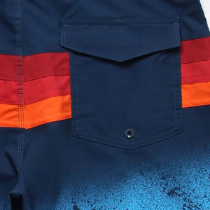 <b>Men</b>’s 4-Way Stretch Board Shorts Quick Dry Surf Swim <b>Trunks</b> Gradient Beach Shorts Custom Logo Performance Swimwear - Product Image 5