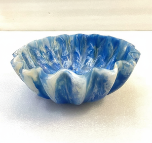 <b>Epoxy</b> <b>Resin</b> Coated Hand-painted Traditional Shallow Serving Bowl Lovely <b>Table</b> High Quality Eco-Friendly - Product Image 6