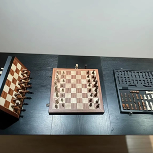 ILAHI's Eco-Friendly Rustic Polished Rectangle <b>Chess</b> <b>Board</b> Game 100% Handmade Pure Wood Animal/Love Style Customized Size <b>Chess</b> - Product Image 1