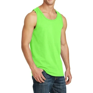 Custom Breathable O Neck Bodybuilding Tank Tops <b>Men's</b> Gym <b>Singlets</b> Cotton Activewear Fitness Wear Vest Muscle Sleeveless - Product Image 3