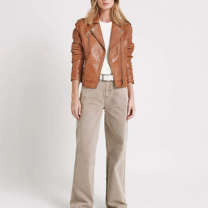 2026 New Breathable Latest Design Women's <b>Genuine</b> <b>Leather</b> <b>Jackets</b> Custom Logo Custom Made High Quality Winter - Product Image 2