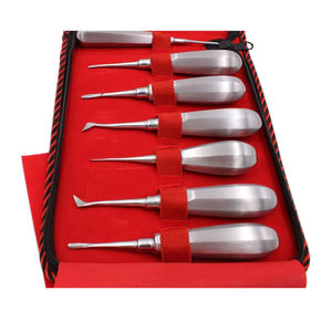 Elevadores Dentales de Acero Inoxidable Ligeros, Fuente de Alimentación Manual, Instrumentos Quirúrgicos Esenciales para Raíces, Set Certificado CE Clase I - Product Image 2