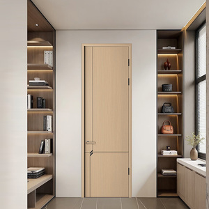 أبواب للصالات الرياضية من الخشب الصلب قابلة للتخصيص مقاومة للحمل مقاومة للرطوبة بألوان طبيعية وقوام باب داخلي - Product Image 2