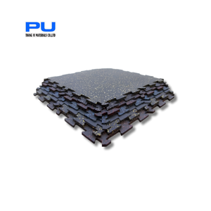20mm High Density SBR & EPDM Interlocking Rubber Tiles with Shock Absorption and Waterproof for Modern Outdoor Gym Flooring - Product Image 1