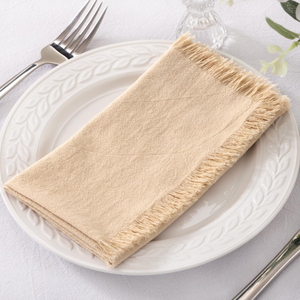 Serviette de table en lin biologique faite à la main avec ourlet festonné vert sauge pour mariage, vente en gros OEM - Product Image 4