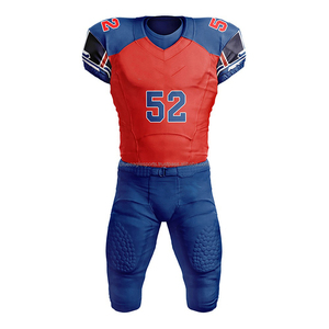 High Quality Men's American Football Jersey Sets Customized Logo New Design XL Breathable Plus Size Eco-friendly OEM Service - Product Image 2