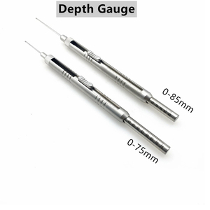 Al Mida Healthcare - Medidor de Profundidad de Acero Inoxidable, Instrumento Quirúrgico de Medición de 0-75 mm, 0-85 mm, Medidor de Profundidad para Tornillos Óseos - Product Image 3