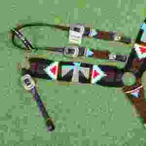 Juego de aparejos para caballo Thunder Bird Mohair con cuero argentino, cintura de 32 pulgadas - Product Image 6