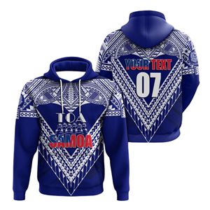 Sweat à capuche tribal personnalisé OEM avec logo d'équipe, motif maori, vêtements polynésiens à capuche, impression intégrale personnalisée par sublimation, coupé et cousu - Product Image 1