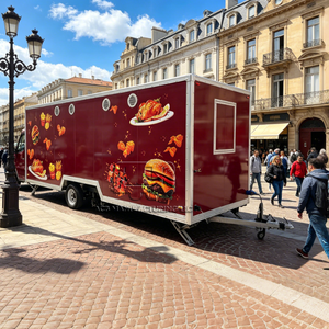 ACB Food Truck Mobile Food Trailer Fully Equipped Outdoor Mobile Beer Ice Cream Coffee Carts Trailer for Seaside Street - Product Image 1