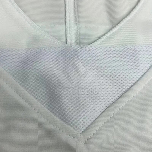 เสื้อฟุตบอลอเมริกันสีขาวแบบกำหนดเอง คอวี แขนสั้น สีดำส้ม เบอร์ 9 ชุดทีมผู้ใหญ่ - Product Image 6