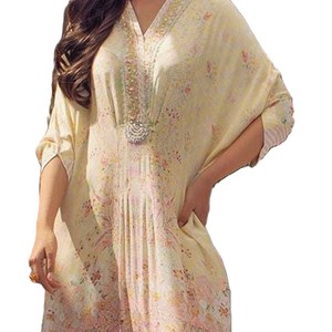 Vestido Kaftan, Pedido Personalizado, Corte Holgado, Largo Completo, Proveedor de Ropa al por Mayor, Fabricante, Fábrica de Producción, Kaftan - Product Image 4