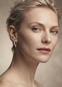 Boucles d'oreilles créoles en or rose avec diamants de laboratoire certifiés IGI pour femme, bijoux minimalistes vintage pour mariage et soirée - Product Image 3