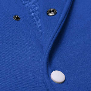 Chaqueta Varsity Colorblock Amarilla para Hombre, Chaqueta Bomber de Béisbol de Algodón con Mangas Negras - Product Image 6
