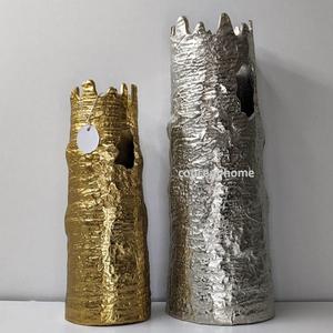 Modernos Jarrones de Aluminio Dorado para Hogares, Hoteles, Restaurantes y Bodas - Macetas Ecológicas de Piso a Precio Económico - Product Image 6